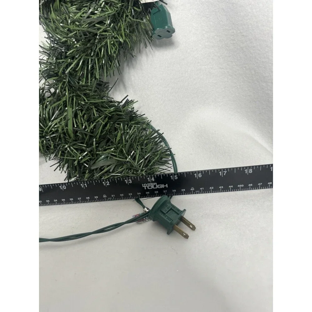 Christmas Star White Lights Greenery Vintage 1990s Old School Christmas